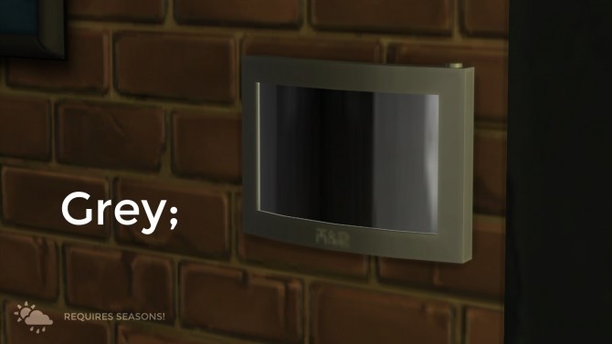 Sims 4 H&B Smart Thermostat by littledica at Mod The Sims