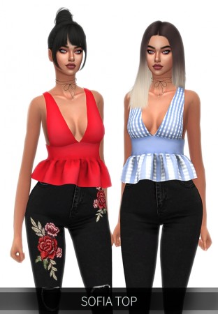 SOFIA TOP at FROST SIMS 4 » Sims 4 Updates