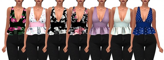 Sims 4 SOFIA TOP at FROST SIMS 4