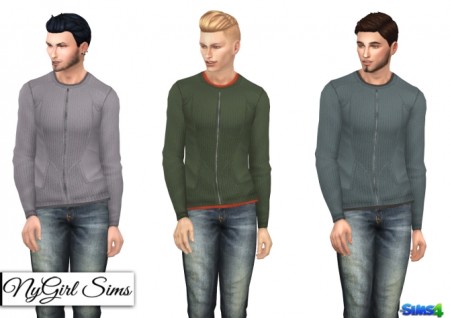 Double Layered Zip Up Sweater at NyGirl Sims » Sims 4 Updates