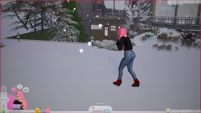 Sims 4 Sims will walk inside during a blizzard by Manderz0630 at Mod The Sims