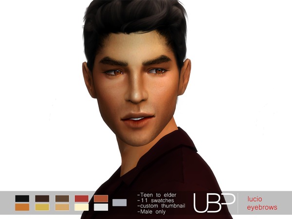 Sims 4 Lucio eyebrows by Urielbeaupre at TSR