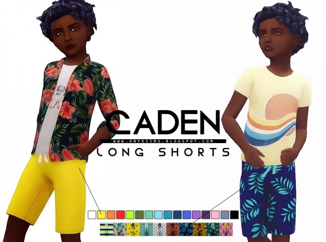Sims 4 Caden Long Shorts at Onyx Sims