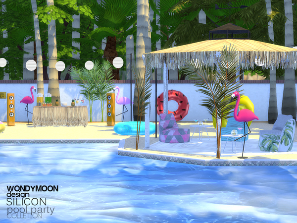 Sims 4 Silicon Pool Party Part II by wondymoon at TSR