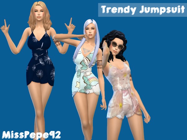 Sims 4 Trendy Jumpsuit by MissPepe92 at TSR