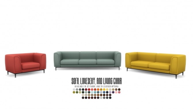 Sims 4 Trenton Seating Modern Sofa Set at Simsational Designs