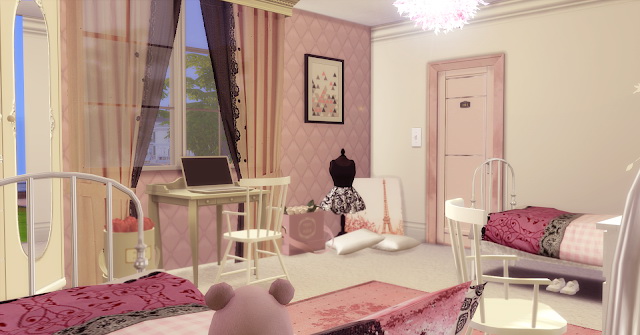 Sims 4 Twins Girls Dream Bedroom at Lily Sims