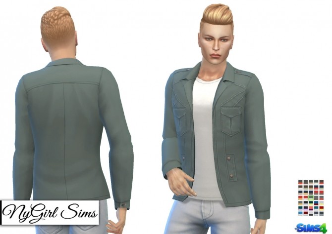 Sims 4 Riot Jacket with Tee at NyGirl Sims