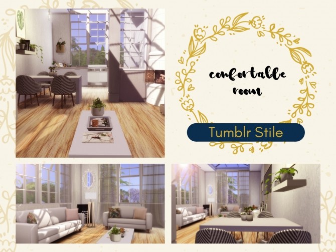 Sims 4 Tumblr Confortable Room at Lily Sims