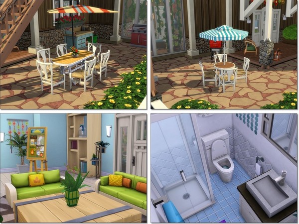 Sims 4 Midnight Pearl house by MychQQQ at TSR