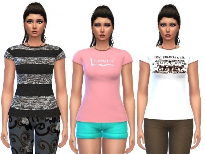 Sims 4 Casual t shirts at Louisa Creations4Sims