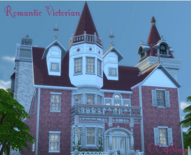 Sims 4 Romantic victorian house by Christine at CC4Sims