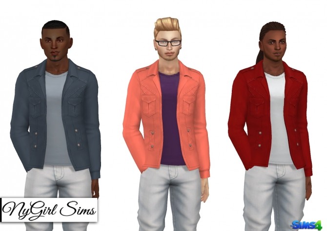 Sims 4 Riot Jacket with Tee at NyGirl Sims