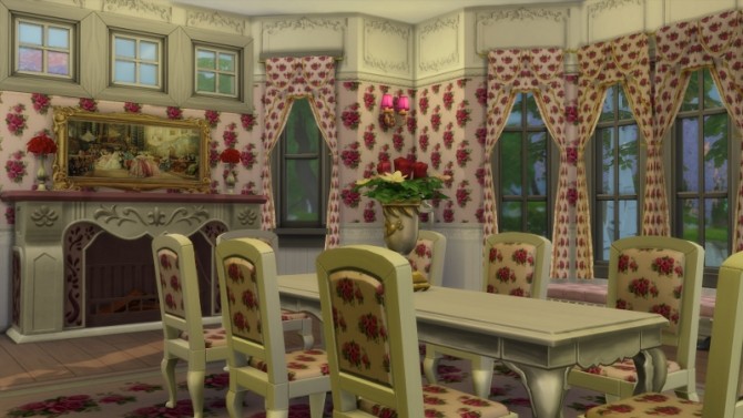 Sims 4 Romantic victorian house by Christine at CC4Sims