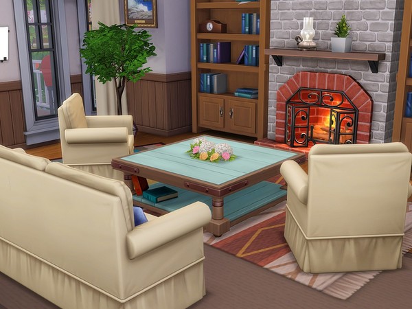 Sims 4 Romantic Corner house by MychQQQ at TSR