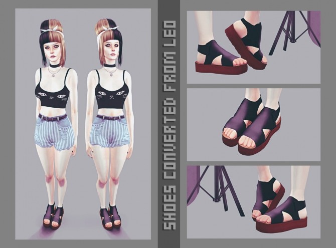 Sims 4 Converted shoes from Leo 3 at Magic bot