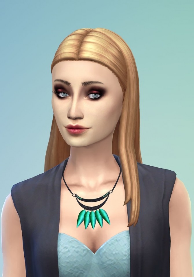 Sims 4 Scarabée necklace by Delise at Sims Artists
