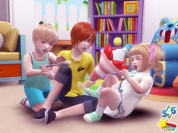 Sims 4 Siblings Pose (Parfait) at A luckyday