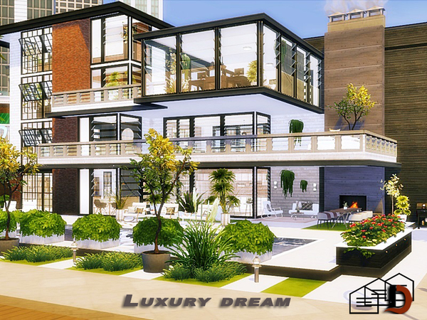 Sims 4 Luxury dream house by Danuta720 at TSR