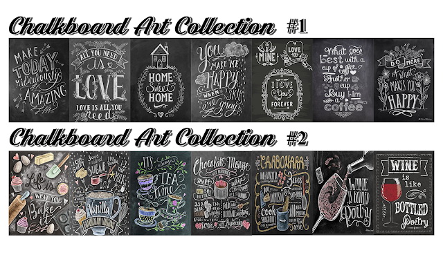 Sims 4 Chalkboard Art Collection at Lily Sims