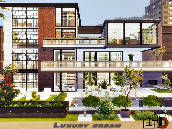 Sims 4 Luxury dream house by Danuta720 at TSR