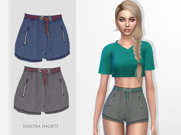 Sims 4 Dimitra Shorts by Puresim at TSR