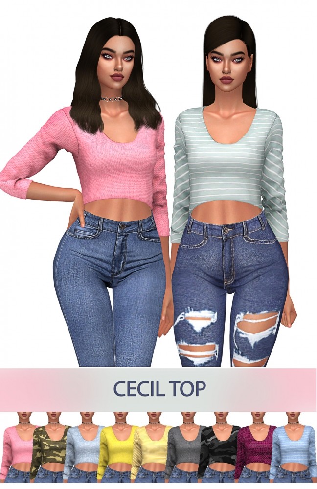 Sims 4 CECIL TOP at FROST SIMS 4