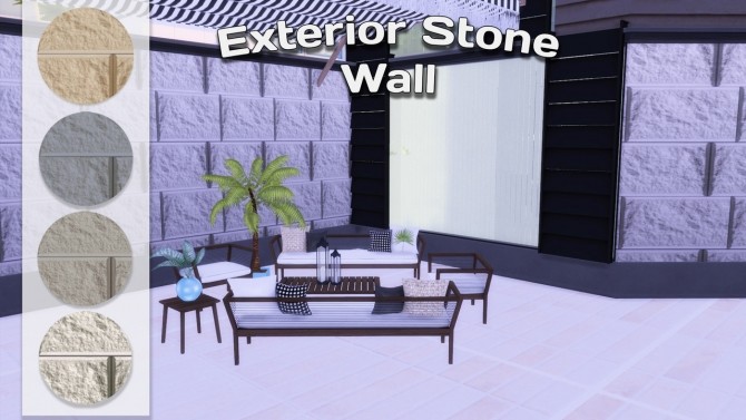 Sims 4 Exterior walls & mural nature at Simming With Mary