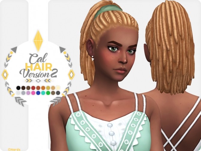 Sims 4 Cal Hair V2 at Nords Sims