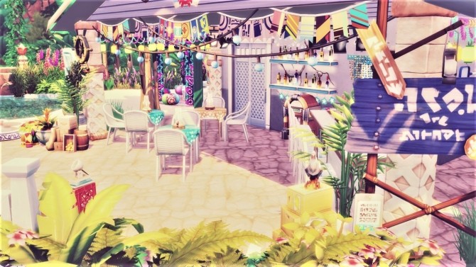 Sims 4 Caribbean Bar at Agathea k