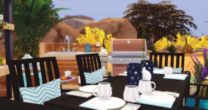 Sims 4 Barbecue Time set at Pyszny Design