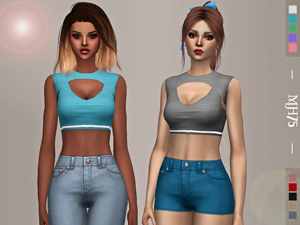 Sims 4 Get In The Game Top by Margeh 75 at TSR
