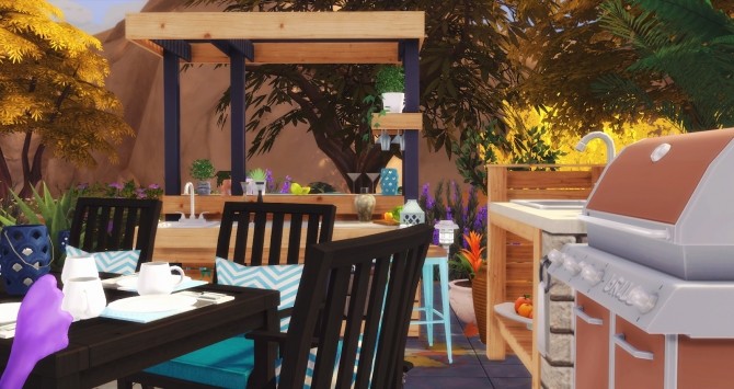 Sims 4 Barbecue Time set at Pyszny Design