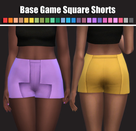 Base Game Square Shorts at Maimouth Sims4