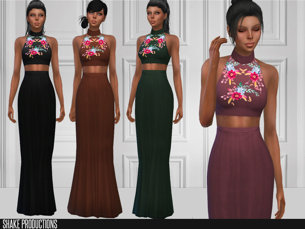 Sims 4 155 Gown by ShakeProductions at TSR