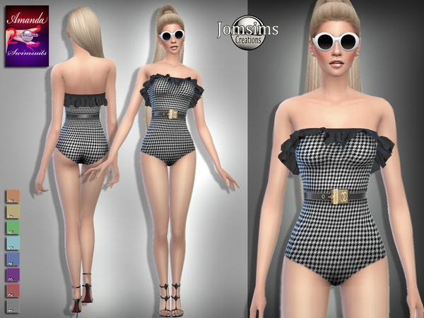 Sims 4 Amanda swimsuits 2 by jomsims at TSR