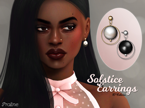 Sims 4 Solstice Earrings by Pralinesims at TSR