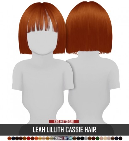 LEAH LILLITH CASSIE HAIR KIDS AND TODDLER VERSION by Thiago Mitchell at REDHEADSIMS