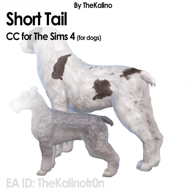 Sims 4 New Tails for Dogs and an update for the Cats at Kalino