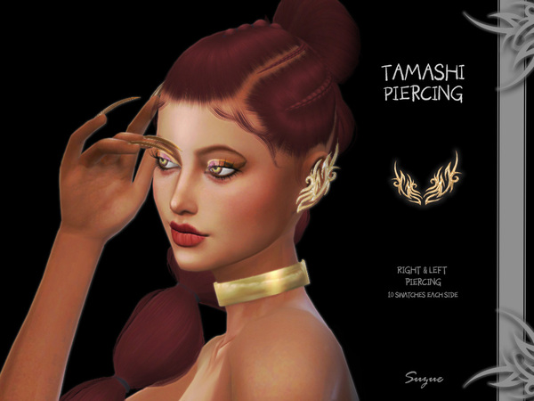 Sims 4 Tamashi Piercing by Suzue at TSR
