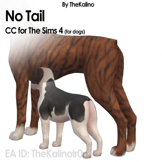 Sims 4 New Tails for Dogs and an update for the Cats at Kalino
