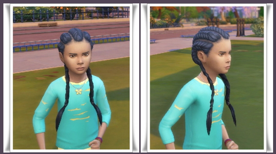 Sims 4 Pull Back Braids Long Pigs at Birksches Sims Blog