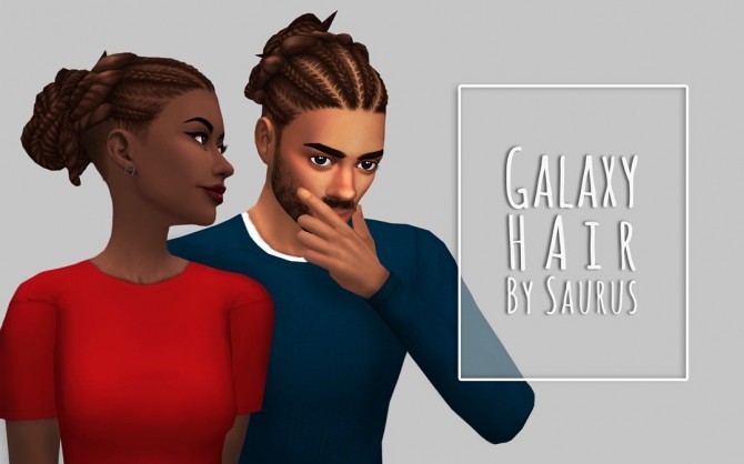 Sims 4 Galaxy Hair at Saurus Sims