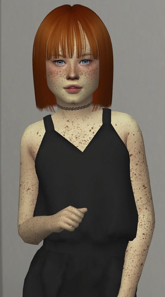 Sims 4 LEAH LILLITH CASSIE HAIR KIDS AND TODDLER VERSION by Thiago Mitchell at REDHEADSIMS