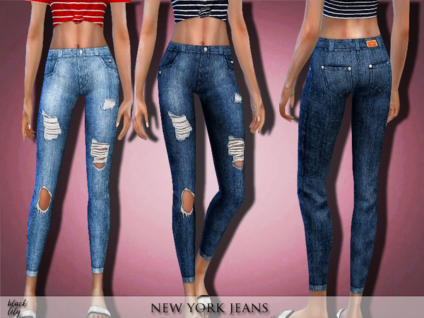 New York Jeans by Black Lily at TSR » Sims 4 Updates