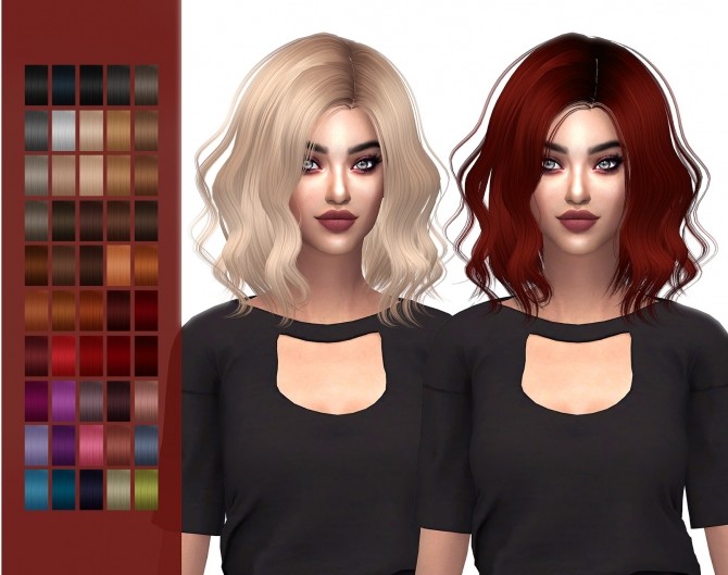 Sims 4 HallowSims PEGGY 0494 hair edit at FROST SIMS 4