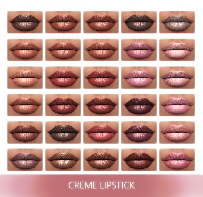 Sims 4 CREME LIPSTICK at FROST SIMS 4