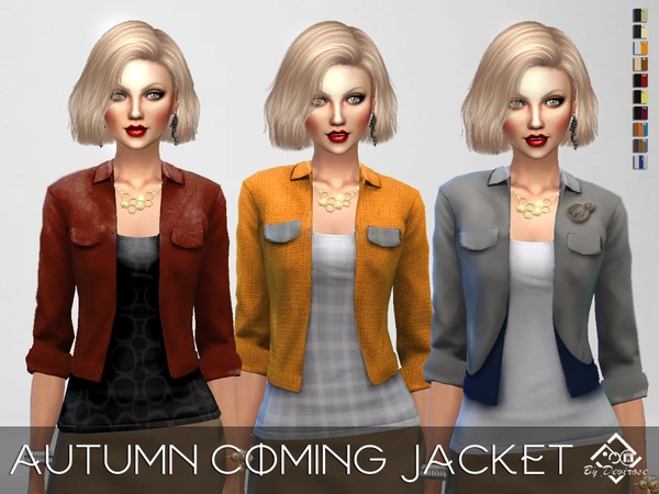 Sims 4 Autumn Coming Jackets by Devirose at TSR
