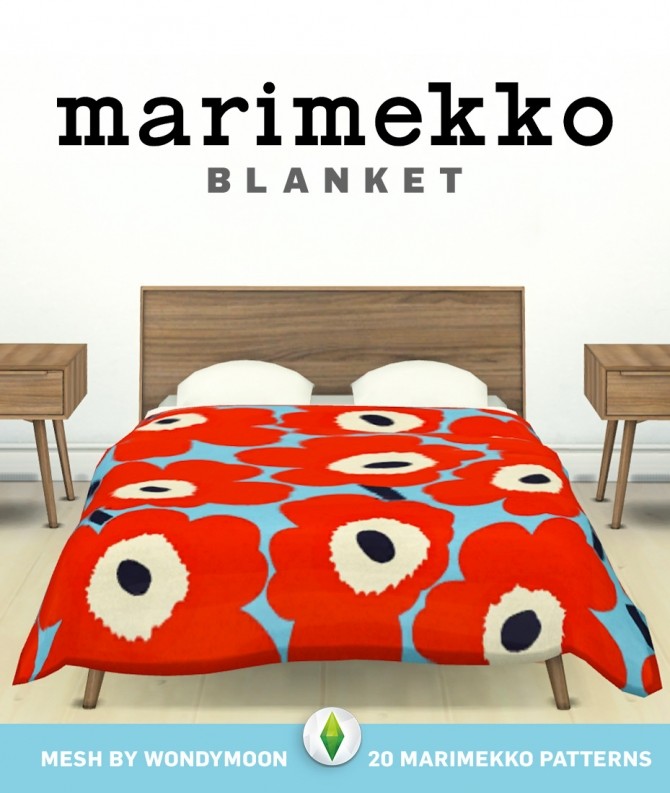 Sims 4 Marimekko Blankets at SimPlistic