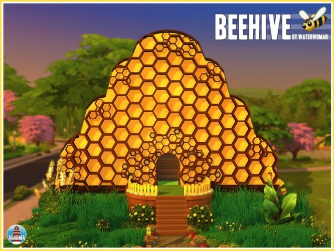Sims 4 Beehive house by Waterwoman at Akisima
